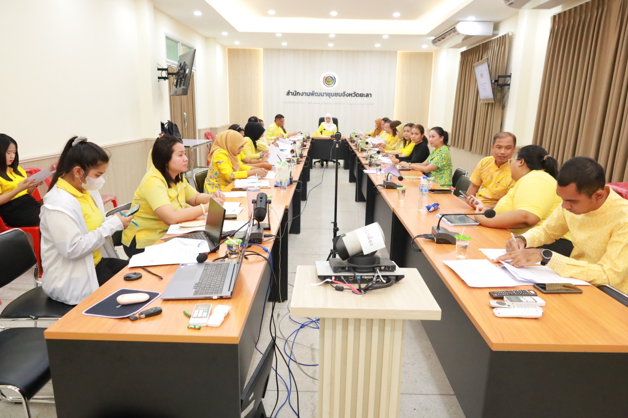 พช.กาบัง จ.ยะลา ร่วมประชุมผู้บริหาร ผู้อำนวยการกลุ่มงาน พัฒนาการอำเภอ นักวิชาการพัฒนาชุมชน สำนักงานพัฒนาชุมชนจังหวัดยะลา ครั้งที่ 5/2568
